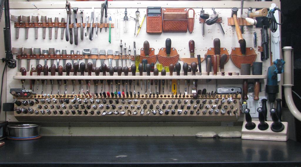 Tool Racks Leather Tools